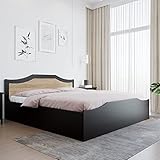 Nilkamal Willy Wooden King Bed with Box Storage Engineered Wood Contemporary Design Wenge