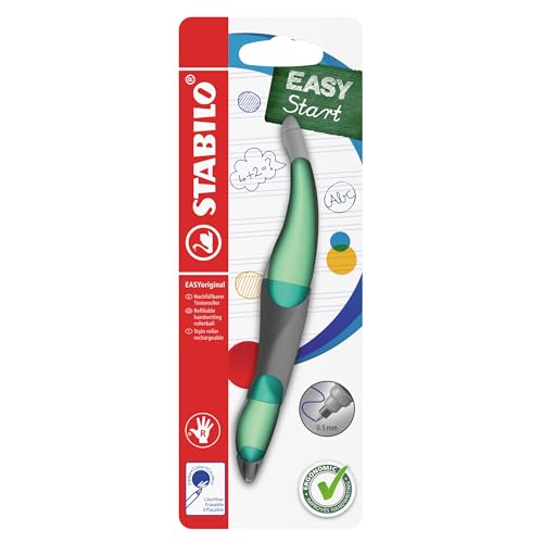 (-14%) STABILO - Ergonomischer Tintenroller für Rechtshänder - EASYoriginal Pastel in Hauch von Minzgrün - blau (löschbar) - inkl. Patrone - Blister