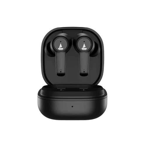 Boat Airdopes 411ANC in Ear TWS Earbuds with Active NoiseCancellation, Upto 17.5 Hours Playback and ASAP Charge(Black Storm)