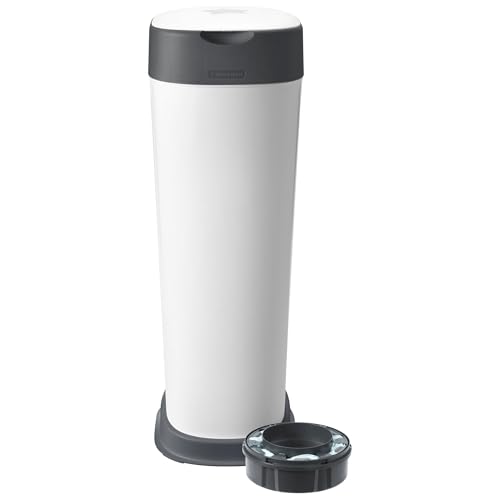 🔥 SELTEN SO GÜNSTIG (-62%) Tommee Tippee Twist and Click XL Windeleimer, inkl. 1x Nachfüllkassette Mit Mehrschichtiger, Antibakterieller Folie, Weiß