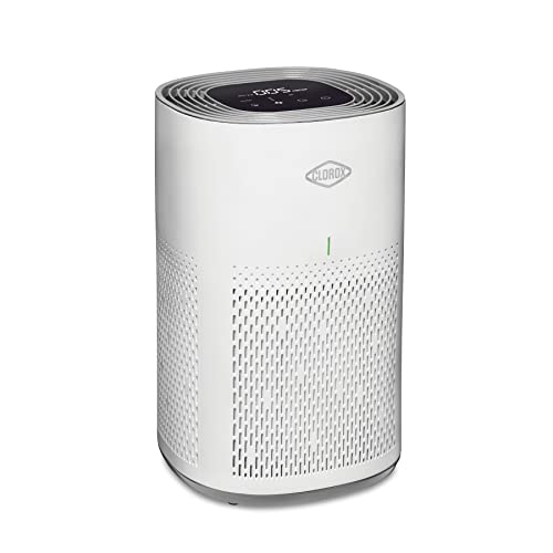 Clorox HEPA Air Purifiers for Home, True HEPA Filter, Medium Rooms Up to 1,000 Sq Ft, Removes 99.9% of Mold, Viruses, Wildfire Smoke, Allergens, Pet Allergies, Dust, AUTO Mode, Whisper Quiet