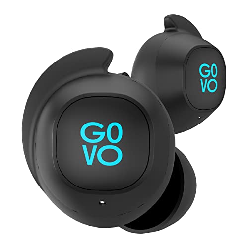 GOVO GOBUDS 920 Truly Wireless in Ear Earbuds with Mic, 30H Playtime, Fast Charging,IPX5 Water Resistant, Dual Pairing, Noise Cancellation (Platinum B