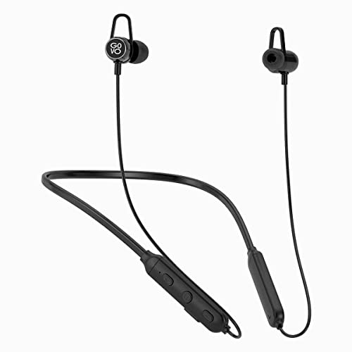 GOVO GOKIXX 421 Bluetooth Wireless Neckband in Ear Earphone with Mic, 10H Long Battery, 10mm Drivers, Magnetic Earbuds, Integrated Controls & Lightwei
