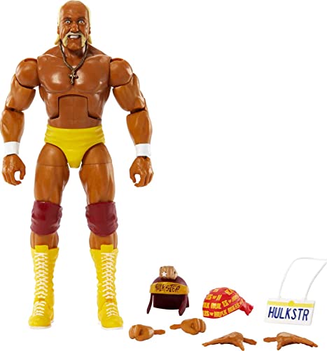 Mattel Hulk Hogan Elite Collection Action Figure, 6-inch Posable Collectible Gift for Fans Ages 8 Years Old & Up