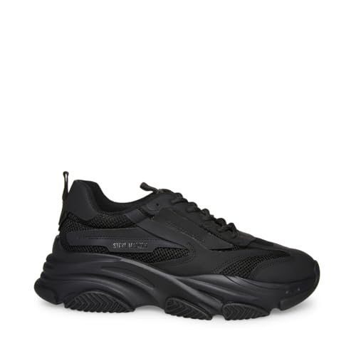 Steve Madden Men's Possess Sneaker, Black, 9
