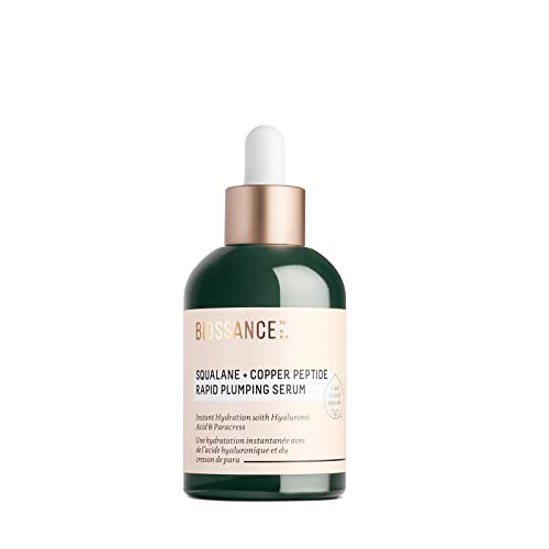 BIOSSANCE Squalane + Copper Peptide Rapid Plumping Face Serum - 1.69oz
