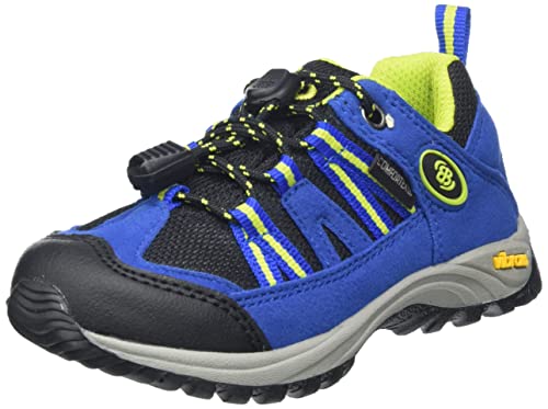 (-35%) Brütting Unisex Kinder Ohio Low Trekking-& Wanderhalbschuhe, Blau/Schwarz/Lemon, 26 EU
