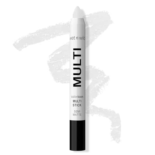 wet n wild Color Icon Cream Eyeliner Eyeshadow Multi-Stick, Moisturizing, Nourishing Velvety Cream-to-Powder Buildable & Blendable Formula, Cruelty-Free & Vegan - Bragging Whites