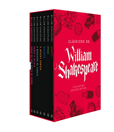 Box Clássicos de William Shakespeare - com 7 marcadores de p...