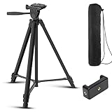 DIGITEK DTR 480LW 57 Inch Portable Aluminium Alloy Tripod with Smartphone Holder 360 Ball Head