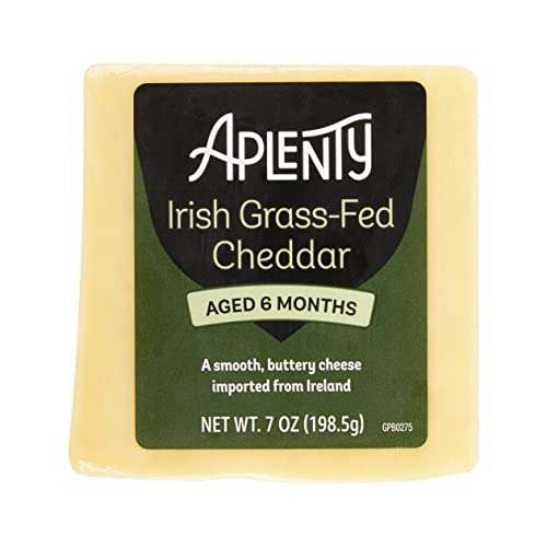 Amazon Brand, Aplenty Irish Grass Fed Cheddar, 7 Oz