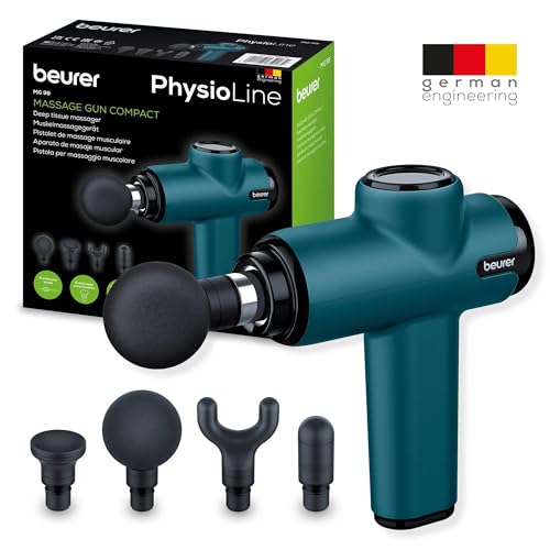 (-53%) Beurer MG 99 Massagepistole, handliche Massage Gun mit 4 Aufsätzen, kraftvolle Triggerpunktmassage, Lockerung von Verspannungen, kompaktes Muskelmassagegerät mit 5 Intensitätsstufen & Akku