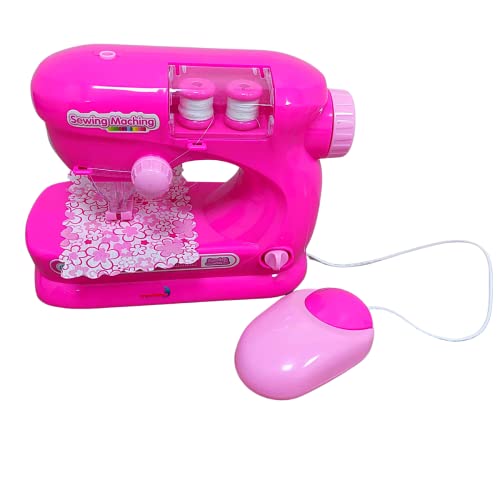 Máquina Costura Infantil Mini Ateliê Rosa Escuro, Importway, Brinquedo