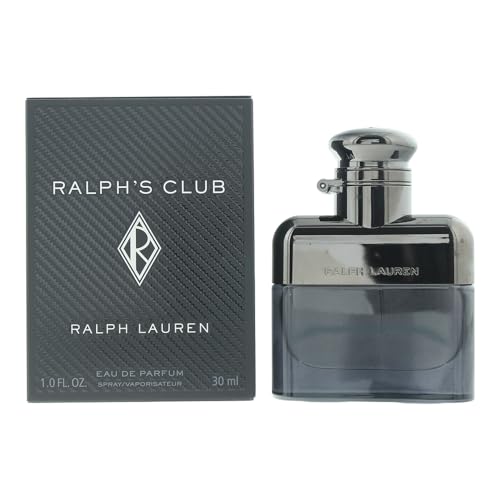 Ralph Lauren FRAGRANCES Ralph's Club - Eau de Parfum - Men's Cologne - Woody & Fresh - With Lavandin, Sage, Vetiver, and Cedarwood - Medium Intensity - 1 FL Oz