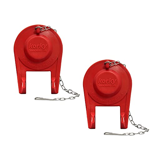 Korky Ultra Standard 2-Inch Universal Toilet Flapper - Long Lasting Rubber - Easy to Install - Made in USA, 100BP (2 Pack)