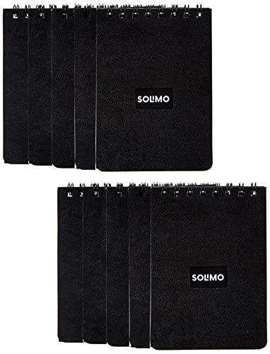 Amazon Brand - Solimo Wirebound Pocket Size Notebook, A7 Size, 90 Pages,Single Ruled, 70 GSM Paper