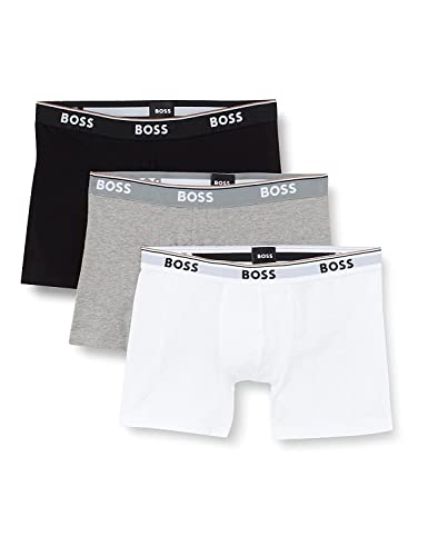 (-31%) BOSS Hugo Herren Trunk 3p Co/EL Boxershorts, Assorted 999, L