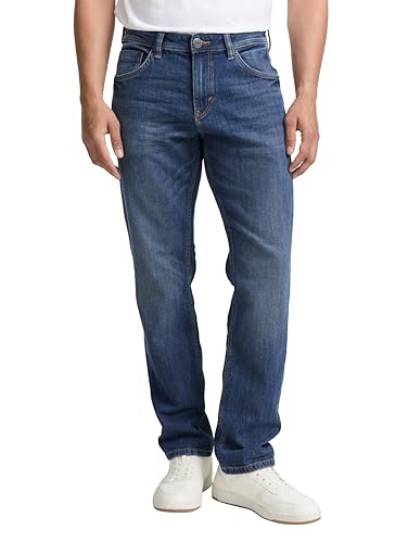 (-30%) TOM TAILOR Herren Marvin Straight Jeans, 10119 - Used Mid Stone Blue Denim, 34/36