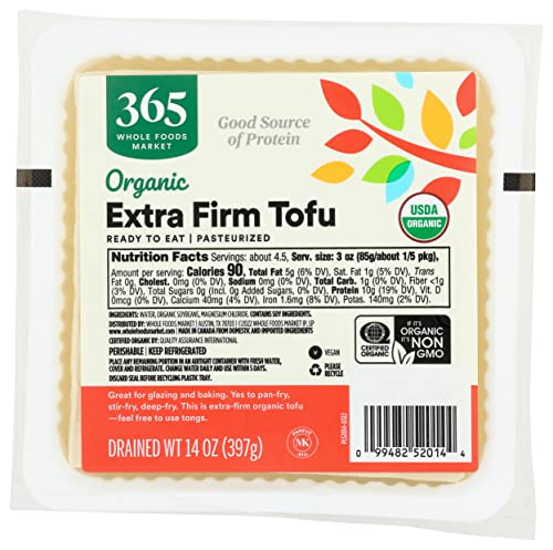 365 By Whole Foods Market, Organic Extra Firm Tofu, 14 Ounce