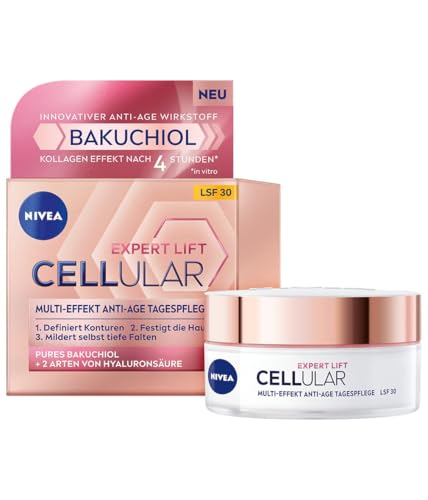 (-36%) NIVEA Cellular Expert Lift Multi-Effekt Anti-Age Tagespflege, feuchtigkeitsspendende Tagescreme für eine jünger aussehende Haut, Feuchtigkeitscreme mit LSF 30 (50 ml)