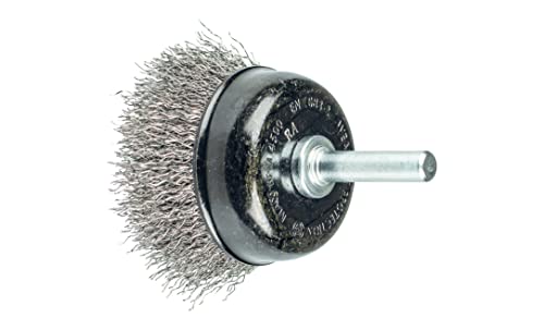 (-49%) PFERD TOOLS Topfbürste ungezopft TBU INOX | Ø 50 mm Schaft-Ø 6 mm Edelstahldraht-Ø 0,30 mm | 43740163 – für Bohrmaschinen