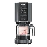 Ninja CREAMi, Ice Cream Maker, Ice Cream, Gelato, Sorbet,Milkshakes, Mix-ins, Smoothie Bowls & More, 7-in-1, Ice Cream Pints, Pint lid, Healthy Ice Cream, Compact, Perfect for Kids, Black, NC299AMZ