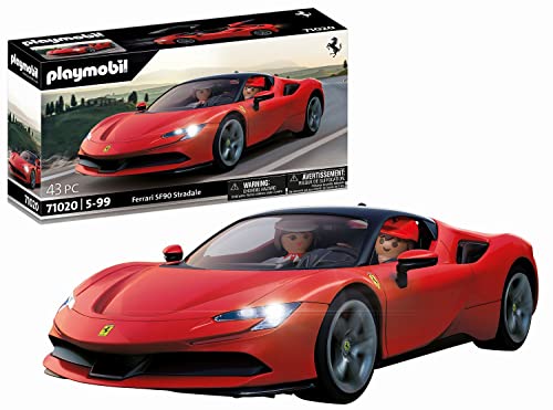 PLAYMOBIL | Cars | Ferrari SF90 Stradale mit Lichteffekten | Supersportwagen | Sammlerstück für Autofans | Spielzeug für Sammler und Kinder ab 5 Jahren | 71020