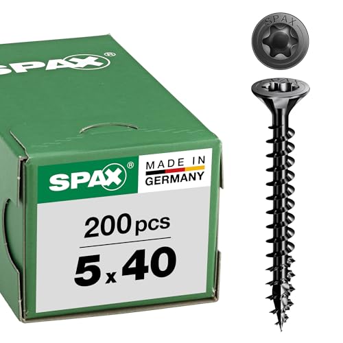 (-28%) Spax Universalschraube, Senkkopf, schwarz, T-STAR plus, Vollgewinde (5x40 mm 200 Stück)