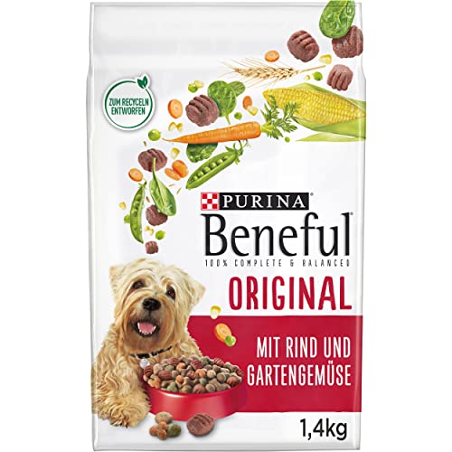 🔥 STARKER PREIS (-33%) Beneful Original Hundefutter trocken, mit Rind und Gartengemüse, 6er Pack (6 x 1,4kg)