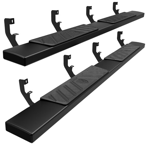 Tyger Auto 6" Riser Running Boards Compatible with 2019-2026 Chevy Silverado GMC Sierra 1500; 2020-2026 2500 3500HD | Crew Cab | TG-RS6C60248 | Side Step Rails Nerf Bars