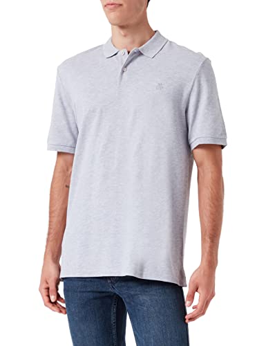 ⚡ BLITZDEAL (-63%) Marc OߴPolo Herren Kurzarm-Poloshirt aus Bio-Baumwolle Regular Fit, Grau (Iron Grey Melange), XL
