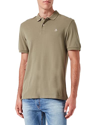 🔥 SELTEN SO GÜNSTIG (-57%) Marc OߴPolo Herren Kurzarm-Poloshirt aus Bio-Baumwolle Regular Fit, Grün (Olive), XL