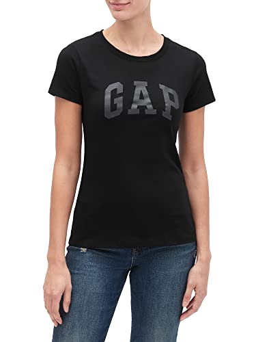 GAP Womens Classic Logo Tee T-Shirt, True Black, X-Large US