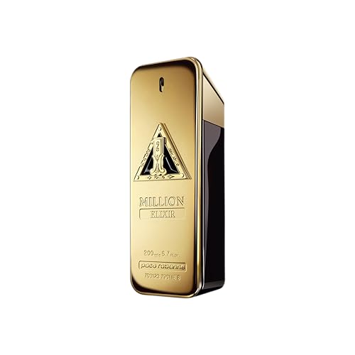 paco rabanne 1 Million Elixir Intense Parfum Spray for Men, 6.8 oz | Long-Lasting Cologne with Rose Damascena, Osmanthus, Tonka Bean & Van
