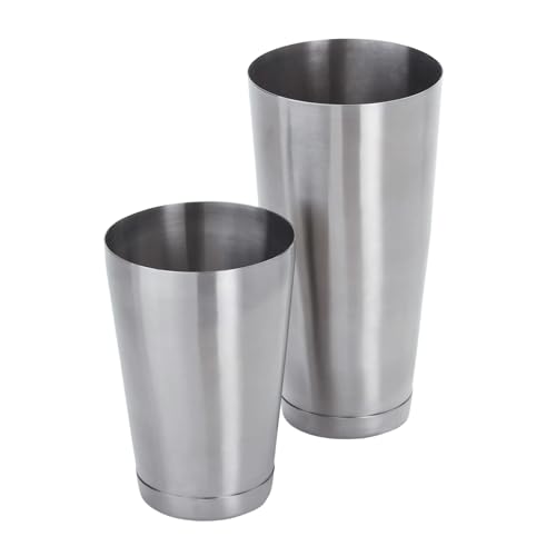 American Metalcraft BSSET Boston Shaker Set, Stainless Steel, Weighted, 18 oz. and 28 oz.
