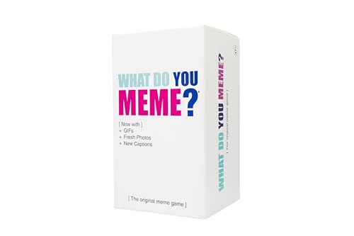 WHAT DO YOU MEME? Core Game (New Edition) Now Including GIF's by Relatable, The Essential Adult Party Game for Meme Lovers Now with Refreshed Content, Great for Adult Games for Game Night