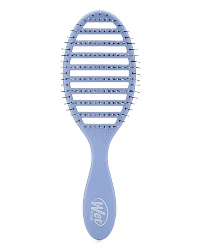 Wet Brush Speed Dry Hair Brush - Sky Blue - Vented Design and Ultra Soft HeatFlex Bristles Are Blow Dry Safe With Ergonomic Handle Manages Tangle and Uncontrollable Hair - Pain-Free