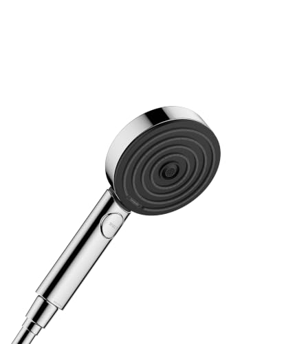 (-28%) hansgrohe Pulsify S - Duschkopf, Handbrause mit 3 Strahlarten (Activation Version), runde Duschbrause (105 mm), Brausekopf mit Antikalk-Funktion, Chrom, 24100000