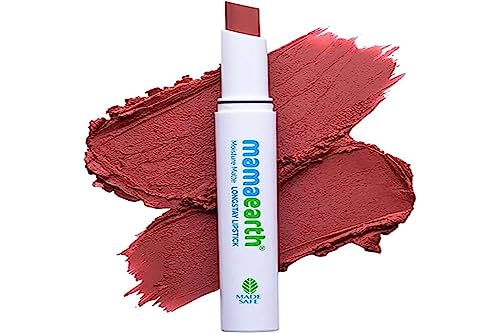 Mamaearth Moisture Matte Longstay Lipstick with Avocado Oil & Vitamin E for 12 Hour Long Stay-01 Carnation Nude - 2 g