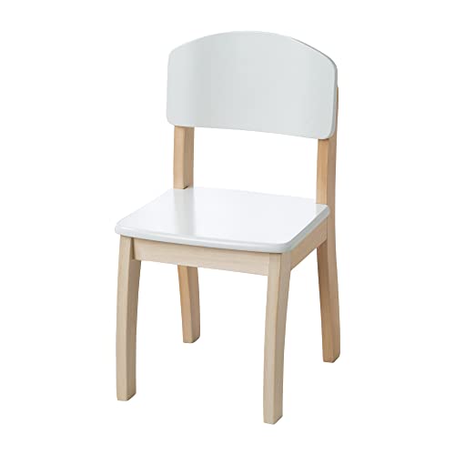(-23%) roba Kinderstuhl, Stuhl mit Lehne für Kinder, Holz weiß lackiert, 61,5 x 33 x 33,5 cm, Sitzhöhe 31,5 cm 50778WE