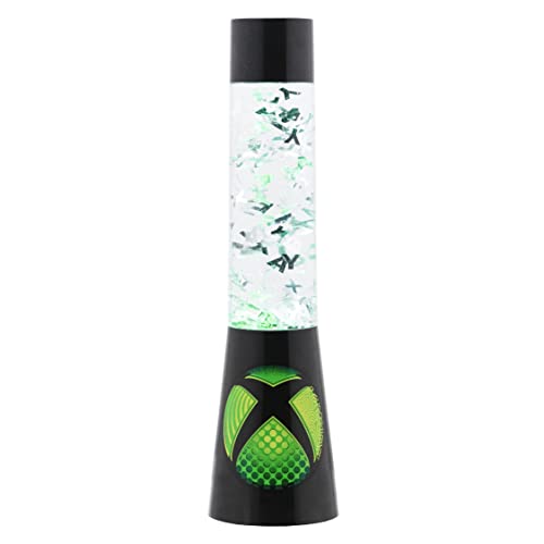(-17%) Paladone XBOX Glitzer Flüssigkeitsfluss-Lampe mit schwebenden Controller-Icons - Offiziell lizenziertes Microsoft-Merchandise, Gaming-Raum-Nachtlicht Schlafzimmerdeko