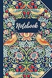 The Strawberry Thief: William Morris Inspired Graph Paper Journal