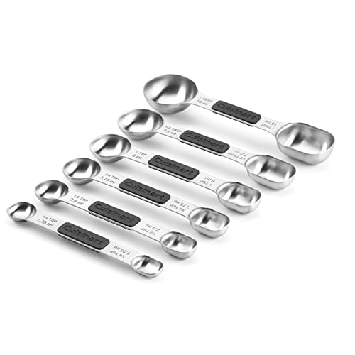 Cuisinart 6-Piece Magnetic Measuring Spoons Set, Stainless Steel (CTG-6MSPC)