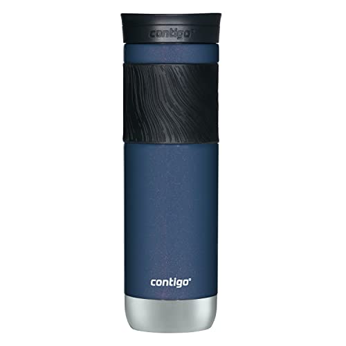 Contigo Byron 2.0 Stainless Steel Travel Mug with Snapseal Lid and Grip, 24oz, Midnight Berry, BPA Free and Leak Proof