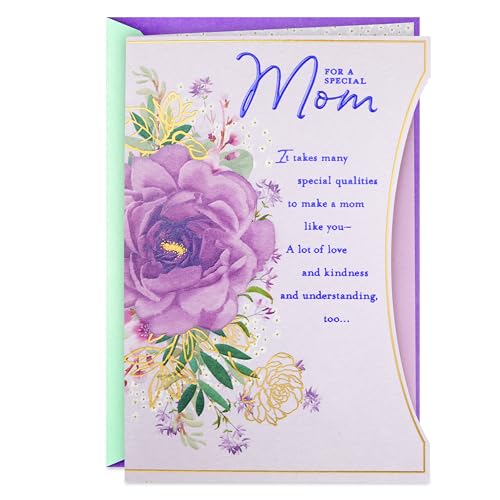 Hallmark Birthday Greeting Card for Mom (Purple Flower)