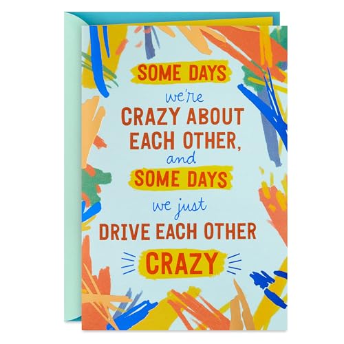 Hallmark Funny Valentine's Day Card (Crazy About Each Other) for Anniversary, Love, Romantic Birthday, Sweetest Day