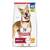 Hill's Science Diet Adult 1-6 Dry Dog Food, Chicken & Barley, 45 lb. Bag