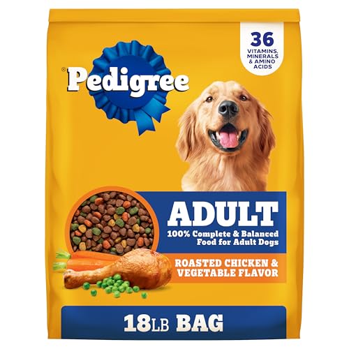 Pedigree Complete Nutrition Adult Dry Dog Food, Roasted Chicken & Vegetable Flavor, 18 lb. Bag