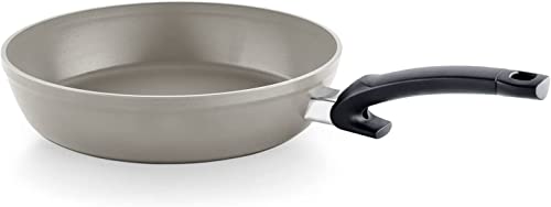 (-26%) Fissler Ceratal Comfort/Aluminium-Pfanne hergestellt ohne PFAS/PTFE, Keramik-beschichtet (Ø 28 cm) Ceramic Bratpfanne antihaftend – Induktion, Grau