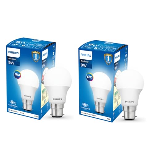 Philips 9 Watt LED Bulb (Cool Day Light) Pack of 2